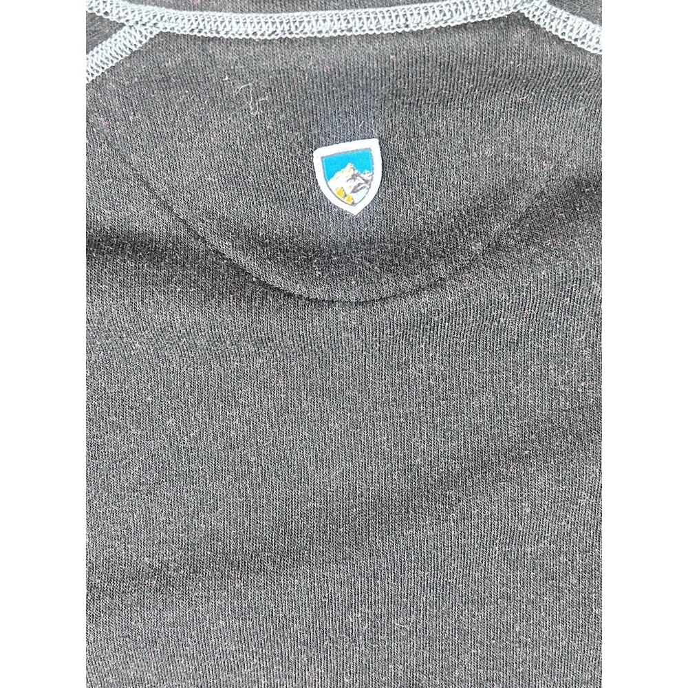 Kuhl Fleece Mens Sz XXL Revel 1/4 Zip Performance Black/Gray Outdoor Lightweight - Picture 10 of 11